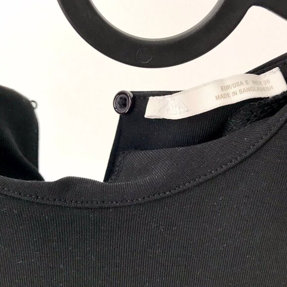 Zara Black Sleeveless Mini Dress - Picture 2 of 3